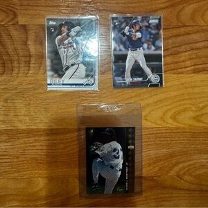 MLB Rookie Card Lot Austin Riley RC & Seiya Suzuki RC + Pedro On Expos Bunting